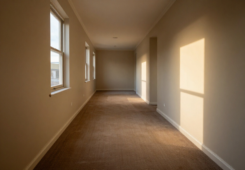 Dry and restored living room in Woolloomooloo after flood restoration