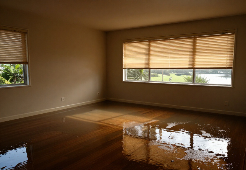 Water-damaged heritage home in Woolloomooloo before drying